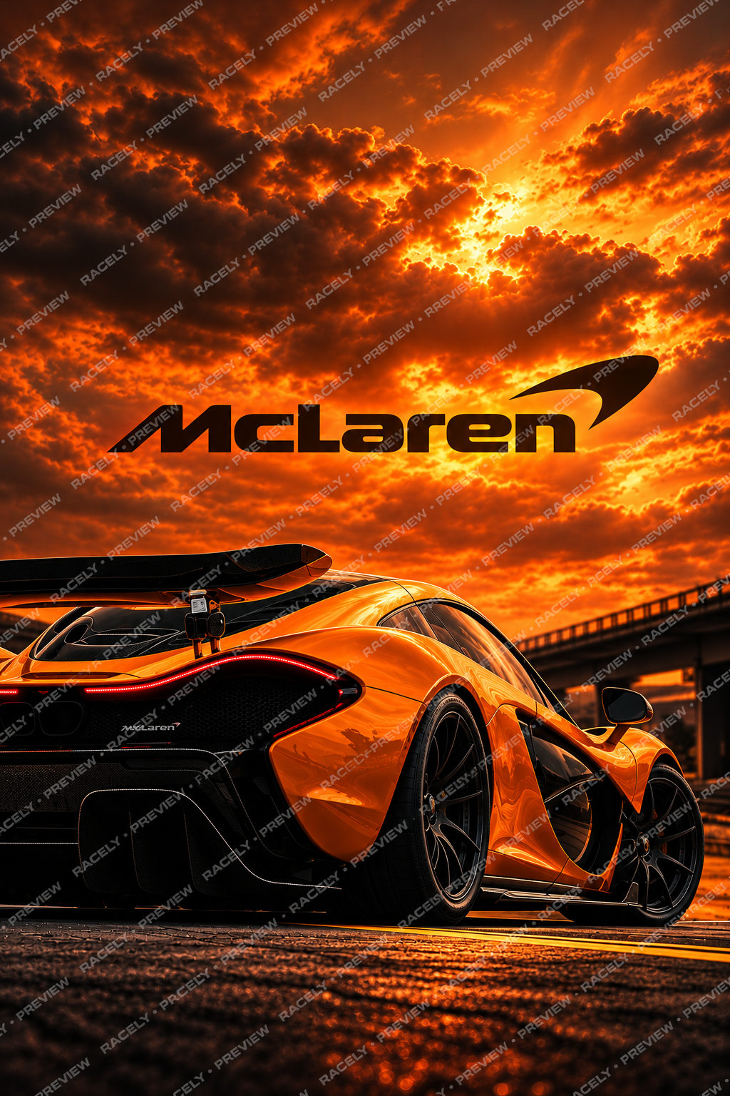 Trinity of Supercars | A3 Triplet Card Posters